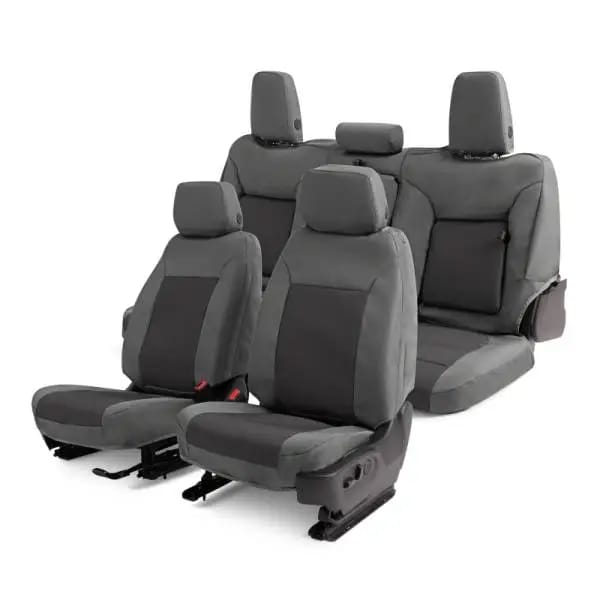 Covercraft 15-24 Ford Transit Endura PrecisionFit Custom Front Row Seat Covers - Silver/Charcoal thumbnail 6