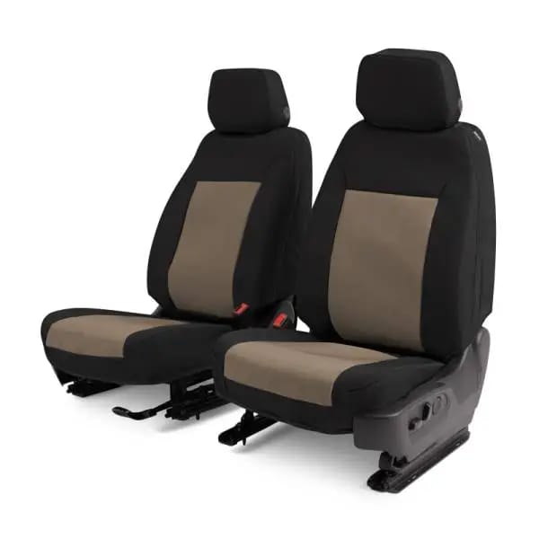 Covercraft 15-24 Ford Transit Endura PrecisionFit Custom Front Row Seat Covers - Tan/Black thumbnail 4