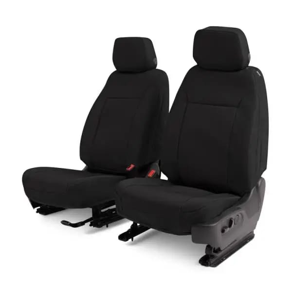 Covercraft 15-24 Ford Transit Endura PrecisionFit Custom Front Row Seat Covers - Black/Black thumbnail 4