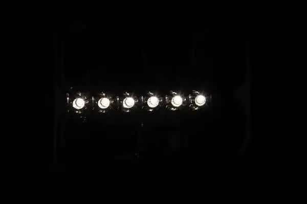 ANZO 2000-2004 Ford Excursion Crystal Headlights Chrome w/ LED 1pc thumbnail 3