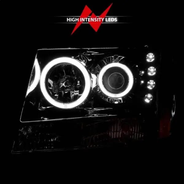 ANZO 2007-2013 Chevrolet Avalanche Projector Headlights w/ Halo Chrome thumbnail 12