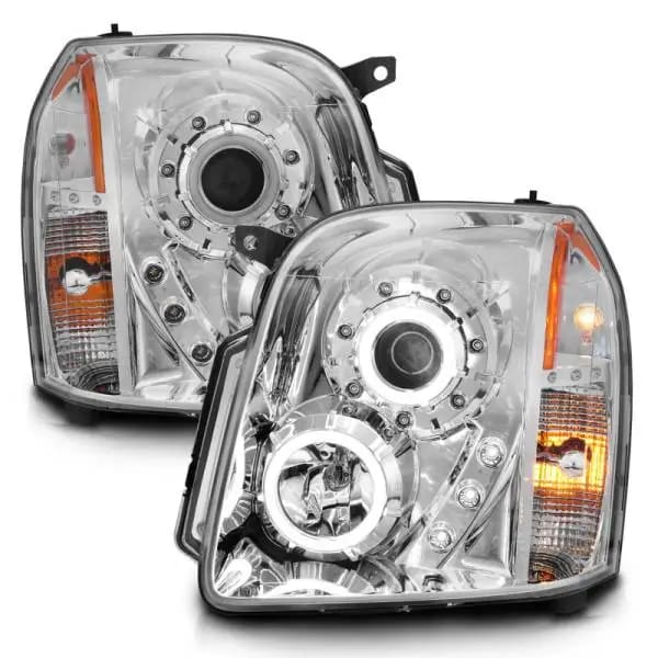 ANZO 2007-2014 GMC Yukon Projector Headlights w/ Halo Chrome (CCFL) thumbnail 3