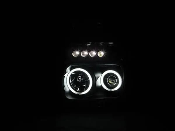 ANZO 2008-2010 Ford F-250 Projector Headlights w/ Halo Black (CCFL) thumbnail 8