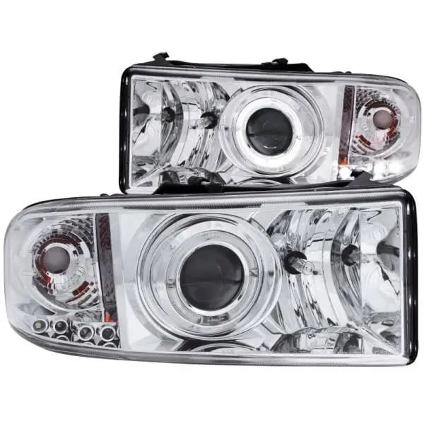 ANZO 1994-2001 Dodge Ram Projector Headlights w/ Halo Chrome thumbnail 2