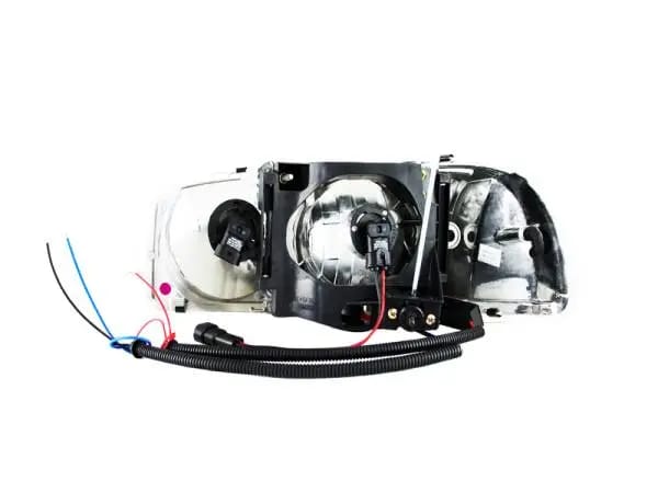 ANZO 1999-2006 GMC Sierra 1500 Crystal Headlights w/ Halo and LED Chrome thumbnail 6