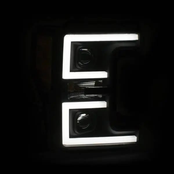 ANZO LED Headlights 17-18 Ford F-250 Super Duty Plank-Style L.E.D. Headlight Black (Pair) thumbnail 11