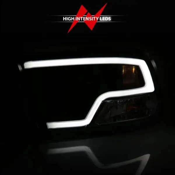 ANZO 09-18 Dodge Ram 1500 Plank Style Projector Headlights Black w/ Halo thumbnail 6