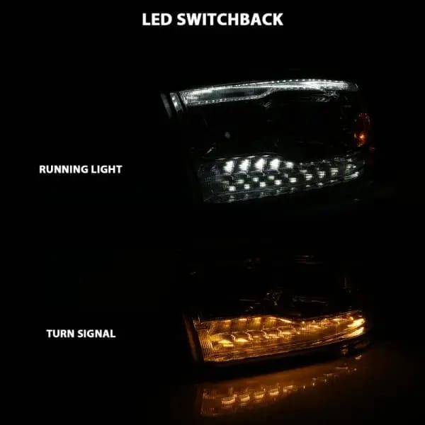 ANZO 2009-2018 Dodge Ram 1500 Projector H.L. Switchback Chrome Amber thumbnail 16
