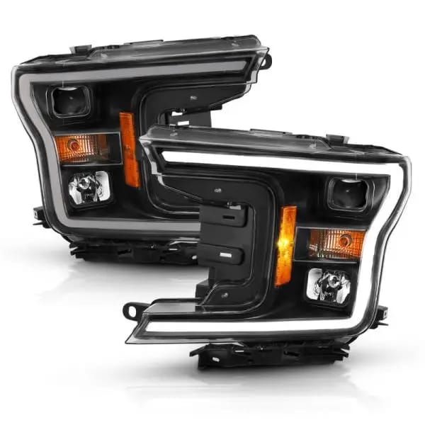 ANZO 2018-2019 Ford F-150 Projector Plank Style H.L. Black Amber (Without Switchback) thumbnail 7
