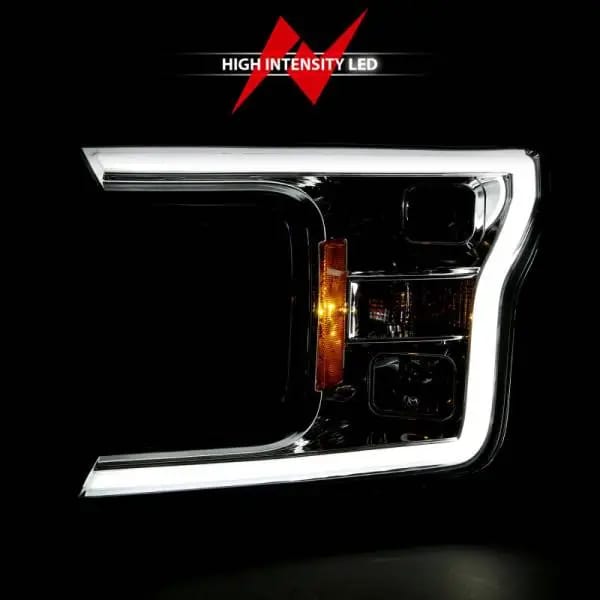 ANZO 2018-2019 Ford F-150 Projector Plank Style H.L. Chrome Amber (Without Switchback) thumbnail 6