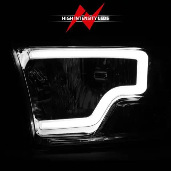 ANZO 2009-2018 Dodge Ram 1500/ 2500/ 3500 Crystal Headlights w/ Light Bar Chrome Housing thumbnail 12