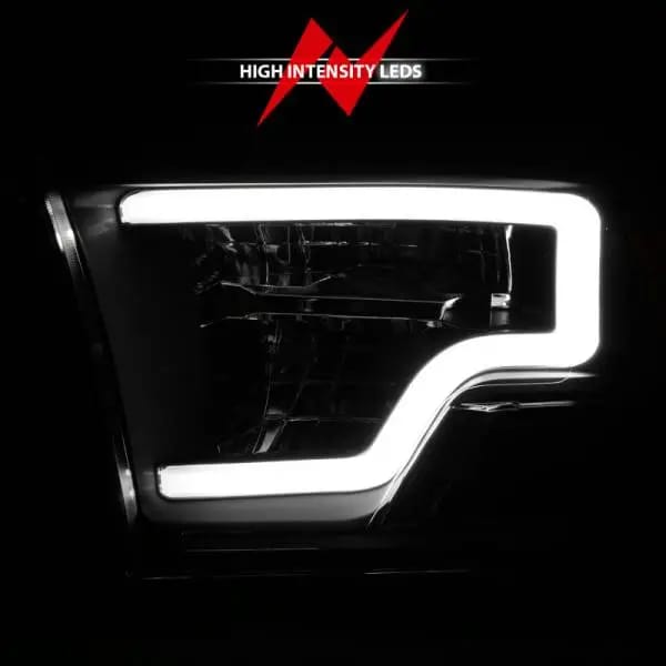 ANZO 2009-2020 Dodge Ram 1500 Full LED Square Projector Headlights w/ Chrome Housing Black Amber thumbnail 6