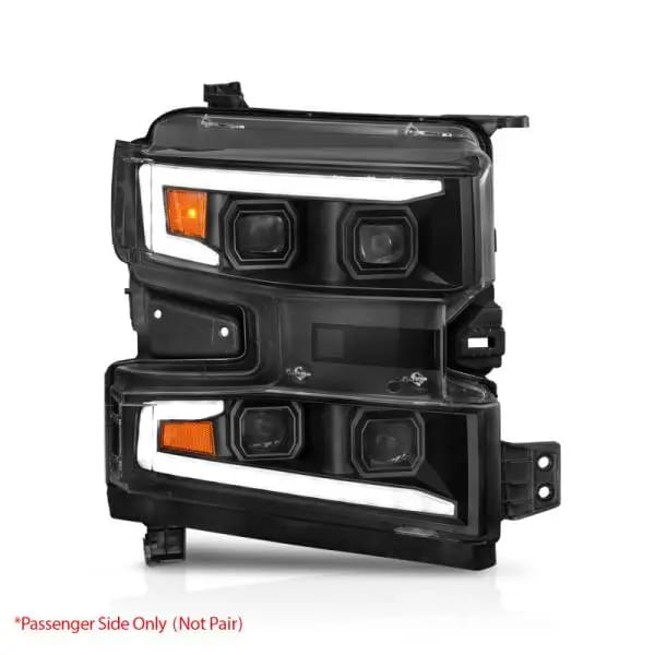 ANZO 19-22 Chevrolet Silverado 1500 LED Proj HL w/Lgt Bar SwBk Seq. Blk w/In. Light - Passenger Side thumbnail 15