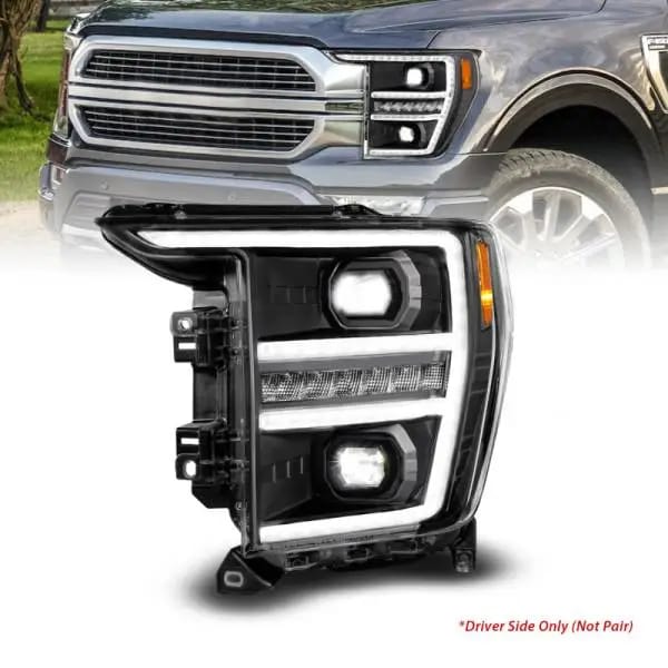 ANZO 21-23 Ford F150 LED Projector Headlight w/Switchback+Sequential - Black (Driver Side Only) thumbnail 8