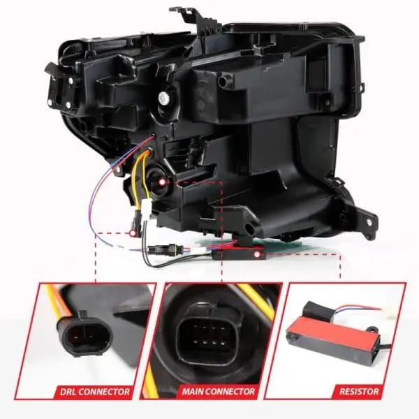 ANZO 19-21 GMC Sierra 1500 LED Projector Headlight w/Switchback+Sequential - Black thumbnail 5