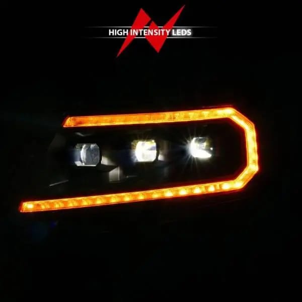 ANZO 15-22 Chevy Colorado Full LED Headlights w/ Initiation (Amber DRL) - Black thumbnail 5