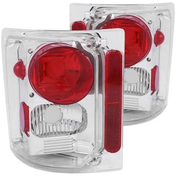 ANZO 1973-1987 Chevrolet C 10 Taillights Chrome thumbnail 2