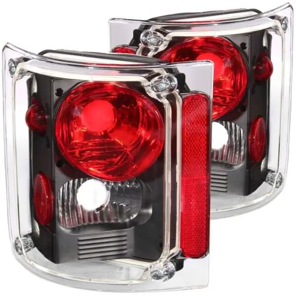 ANZO 1973-1987 Chevrolet C 10 Taillights Black thumbnail 2