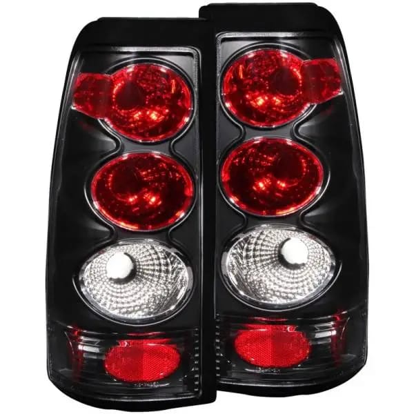 ANZO 1999-2002 Chevrolet Silverado 1500 Taillights Black thumbnail 2