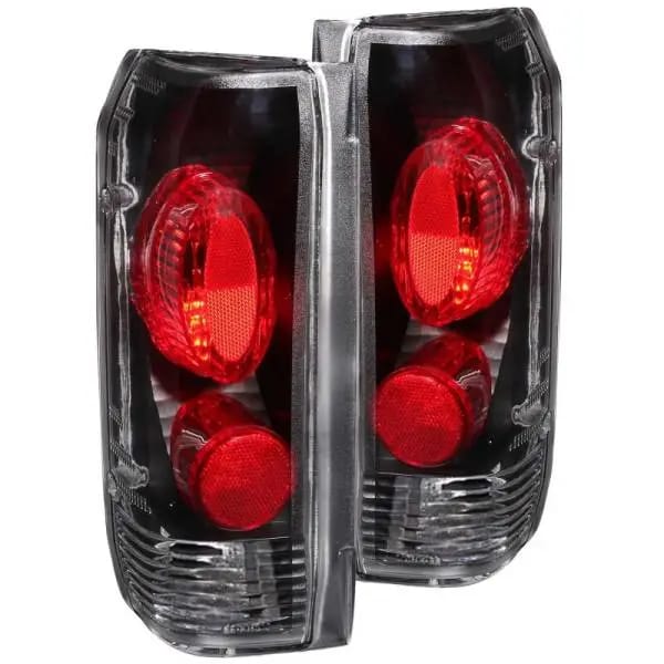ANZO 1989-1996 Ford F-150 Taillights Black thumbnail 2