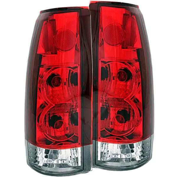 ANZO 1999-2000 Cadillac Escalade Taillights Red/Clear - New Gen thumbnail 2