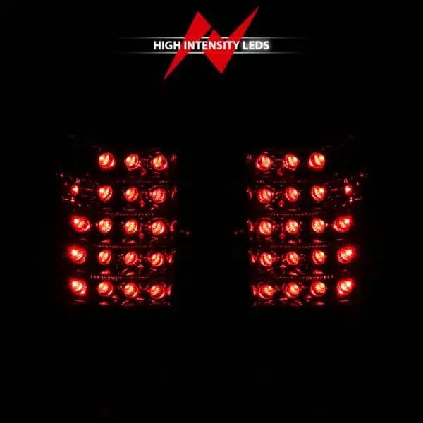 ANZO 1999-2007 Chevrolet Silverado 1500 LED Taillights Red/Clear thumbnail 7