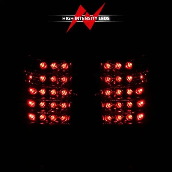 ANZO 1999-2007 Chevrolet Silverado 1500 LED Taillights Red/Clear thumbnail 11