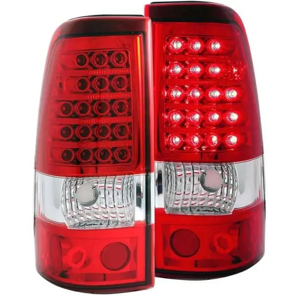 ANZO 2003-2006 Chevrolet Silverado 1500 LED Taillights Red/Clear thumbnail 3