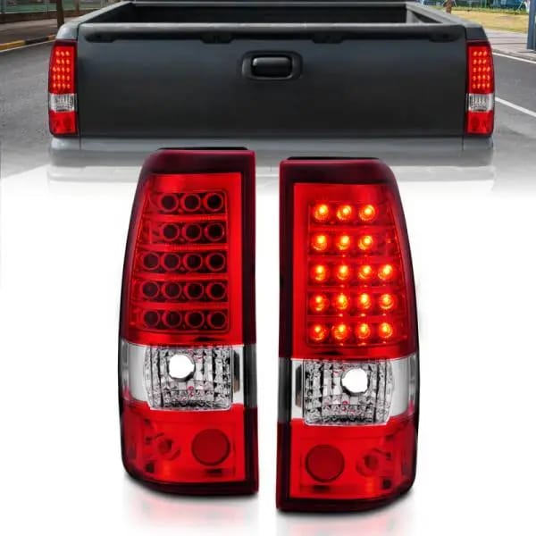 ANZO 2003-2006 Chevrolet Silverado 1500 LED Taillights Red/Clear thumbnail 6