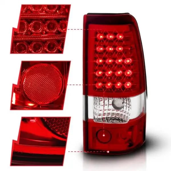 ANZO 2003-2006 Chevrolet Silverado 1500 LED Taillights Red/Clear thumbnail 10