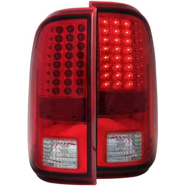 ANZO 2008-2015 Ford F-250 LED Taillights Red/Clear thumbnail 2