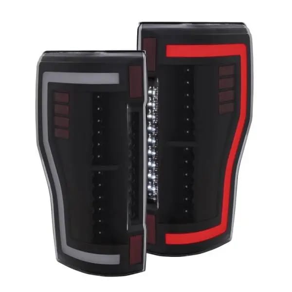 ANZO 2017+ Ford F-250 LED Taillights - Black/Clear thumbnail 3