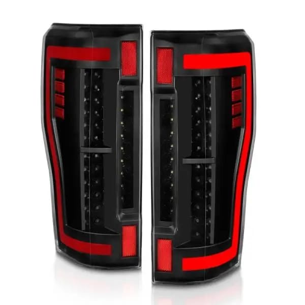 ANZO 2017+ Ford F-250 LED Taillights - Black/Clear thumbnail 9