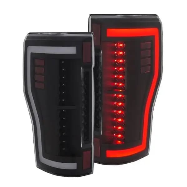 ANZO 2017+ Ford F-250 LED Taillights - Black/Clear thumbnail 10