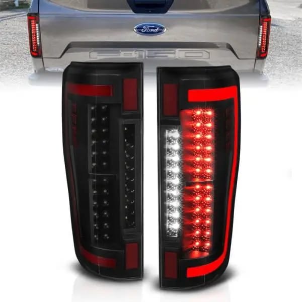 ANZO 2017+ Ford F-250 LED Taillights - Black/Smoke thumbnail 2