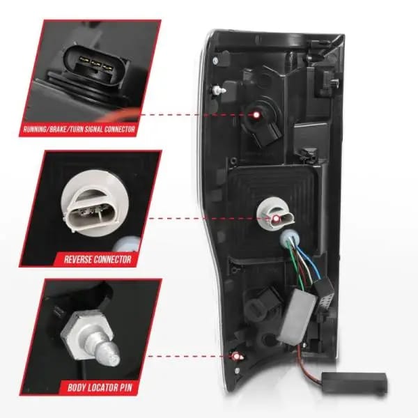 ANZO 2017+ Ford F-250 LED Taillights - Black/Smoke thumbnail 7