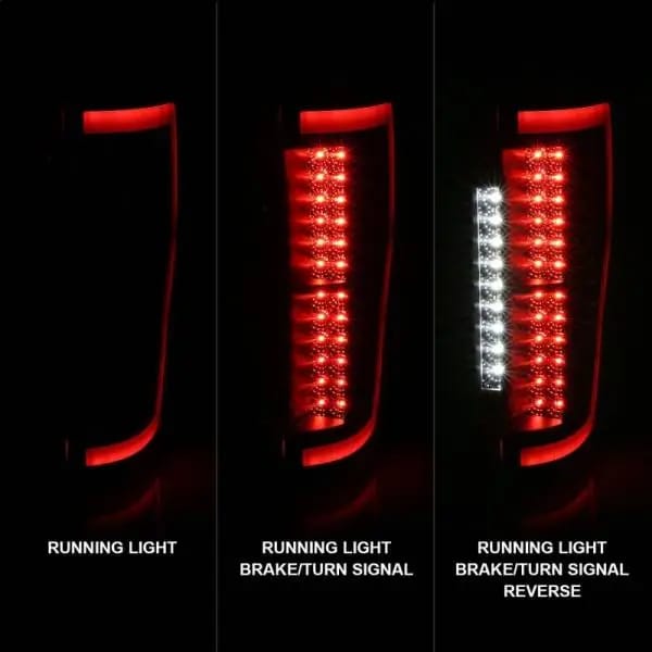 ANZO 2017+ Ford F-250 LED Taillights - Black/Smoke thumbnail 8