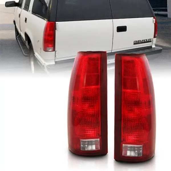 ANZO 1988-1999 Chevy C1500 Taillight Red/Clear Lens w/ Circuit Board(OE Replacement) thumbnail 2