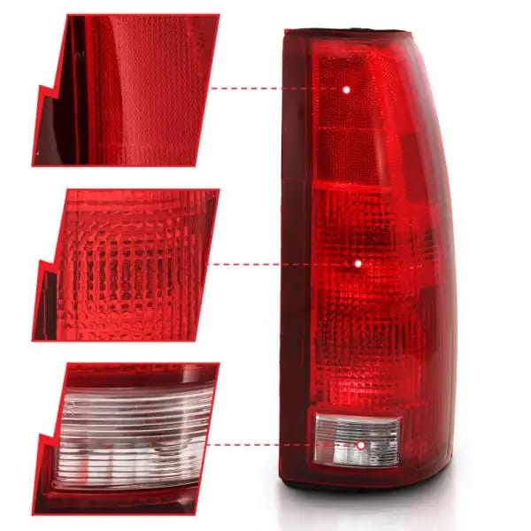 ANZO 1988-1999 Chevy C1500 Taillight Red/Clear Lens w/ Circuit Board(OE Replacement) thumbnail 8
