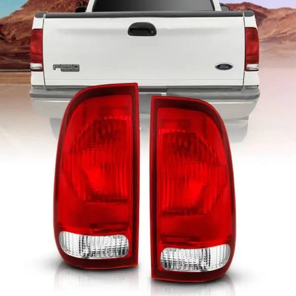 ANZO 1997-2003 Ford F-150 Taillight Red/Clear Lens (OE Replacement) thumbnail 2