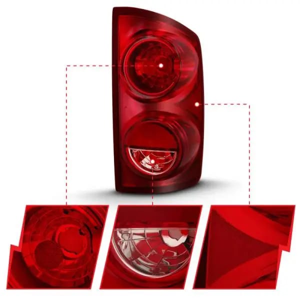 ANZO 2007-2009 Dodge Ram 1500 Tail Light Red Lens (OE) thumbnail 7