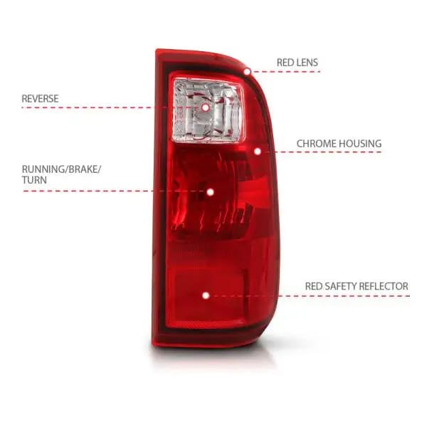 ANZO 2008-2016 Ford F-250 Taillight Red/Clear Lens (OE Replacement) thumbnail 6