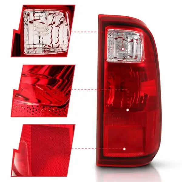 ANZO 2008-2016 Ford F-250 Taillight Red/Clear Lens (OE Replacement) thumbnail 8