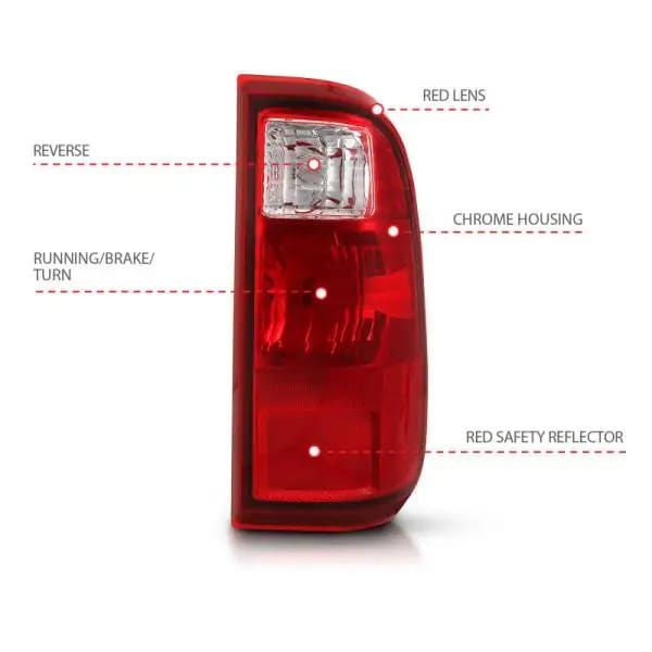 ANZO 2008-2016 Ford F-250 Taillight Red/Clear Lens (OE Replacement) thumbnail 9