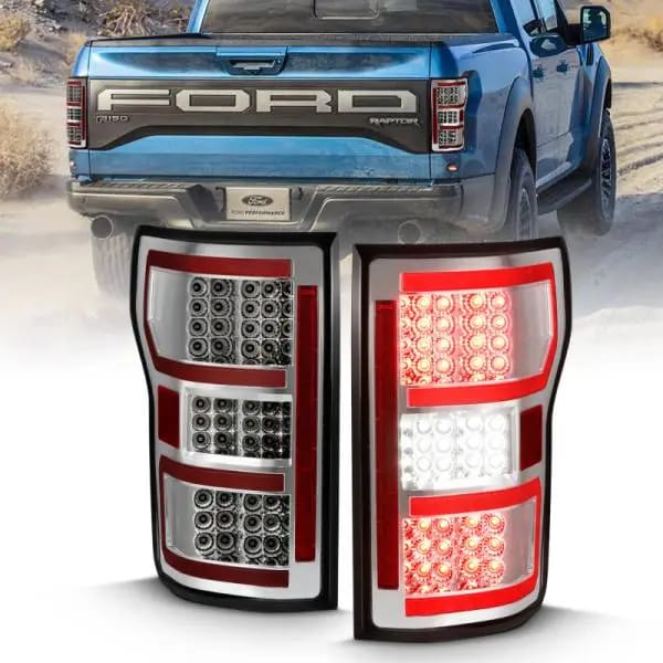 ANZO 2018-2019 Ford F-150 LED Taillight Chrome (Red Light Bar) (w/ Sequential) thumbnail 5