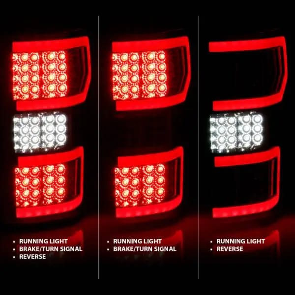 ANZO 2018-2019 Ford F-150 LED Taillight Chrome (Red Light Bar) (w/ Sequential) thumbnail 9