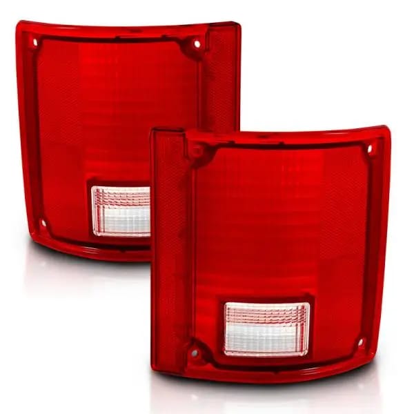ANZO 1978-1991 Chevy Blazer Taillight Red/Clear Lens w/o Chrome Trim Fleetside (OE Replacement) thumbnail 2