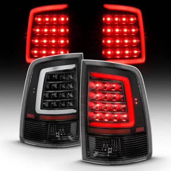 ANZO 2009-2018 Dodge Ram 1500 LED Taillight Plank Style Black w/Clear Lens thumbnail 6