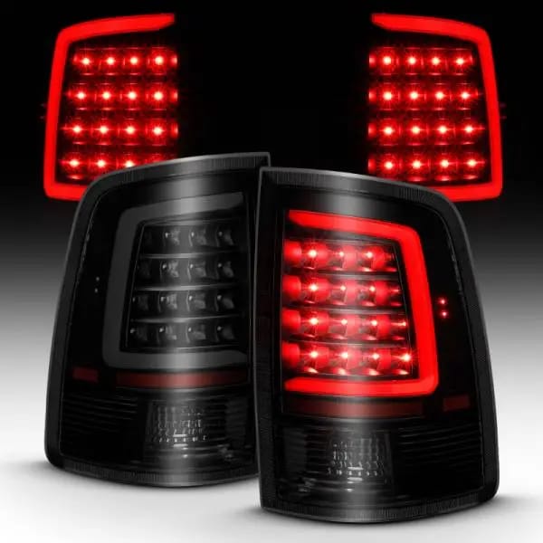 ANZO 2009-2018 Dodge Ram 1500 LED Taillight Plank Style Black w/Smoke Lens thumbnail 6