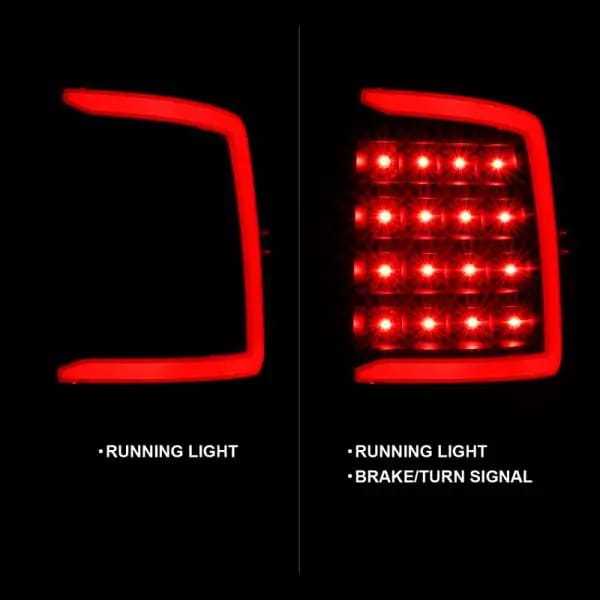 ANZO 2009-2018 Dodge Ram 1500 LED Taillight Plank Style Black w/Smoke Lens thumbnail 10